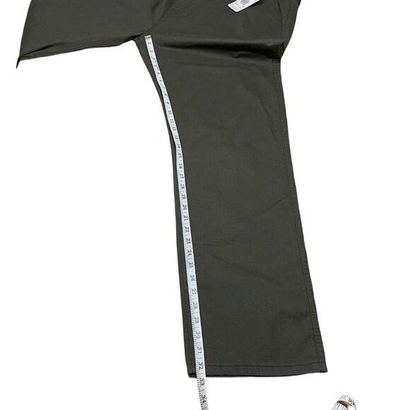 NWT Levi Strauss Signature Chino Olive Green Pants Straight Leg Elastic Size XXL - Picture 14 of 16